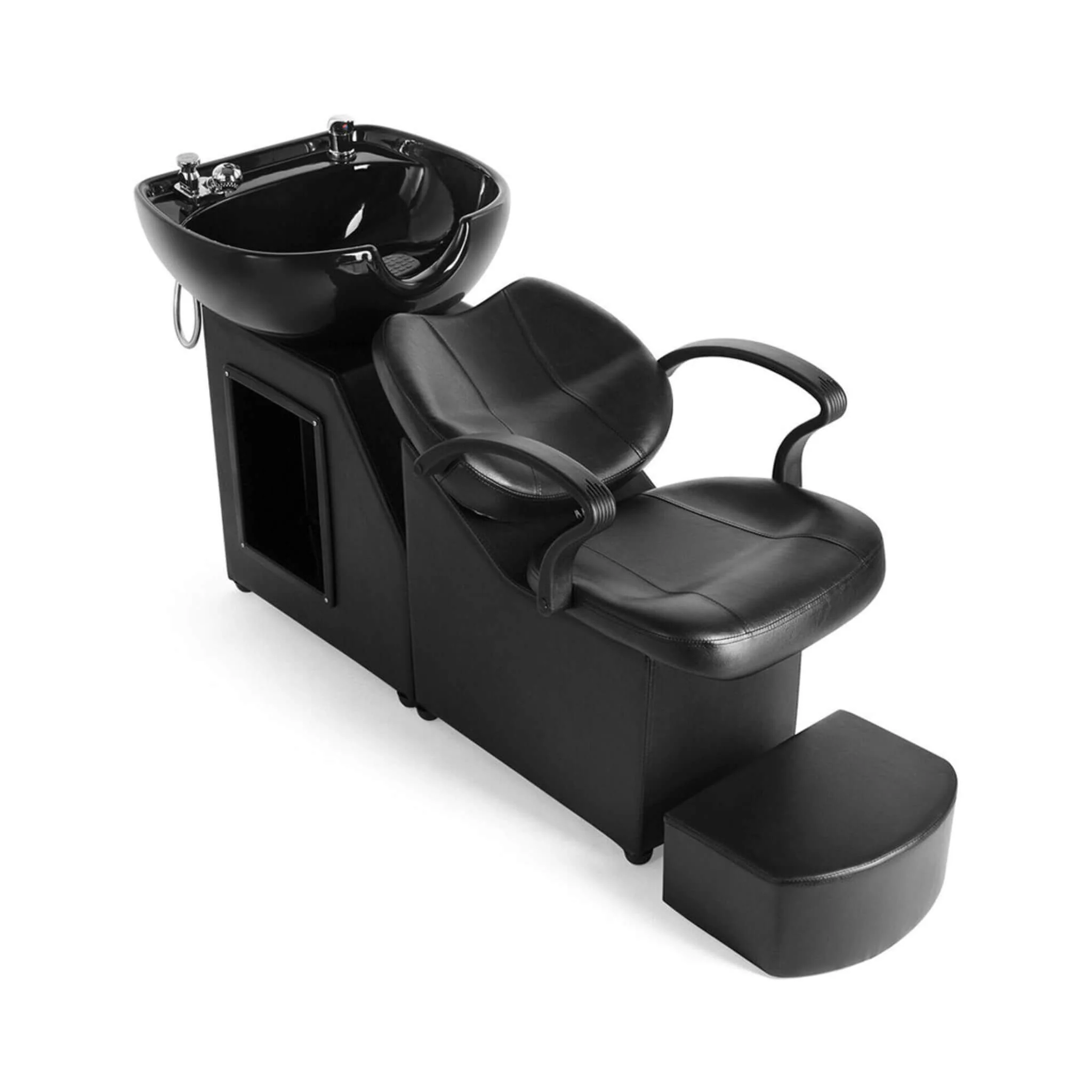53-Inch Large Premium Salon Barber Backwash Shampoo Chair W/ Bowl, Sink & Footrest (SAK18745) - Image 4