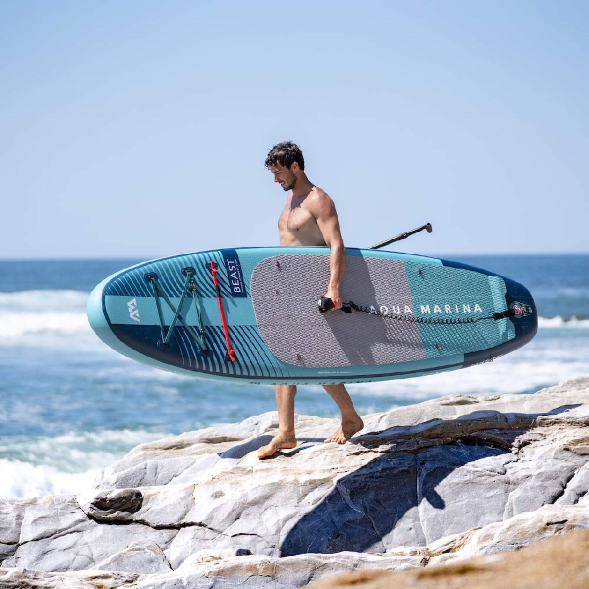 Aqua Marina Beast 10FT Advanced All-Around Inflatable SUP With Carbon Hybrid Paddle [BT-23BEP] (SAK89512) - Image 9