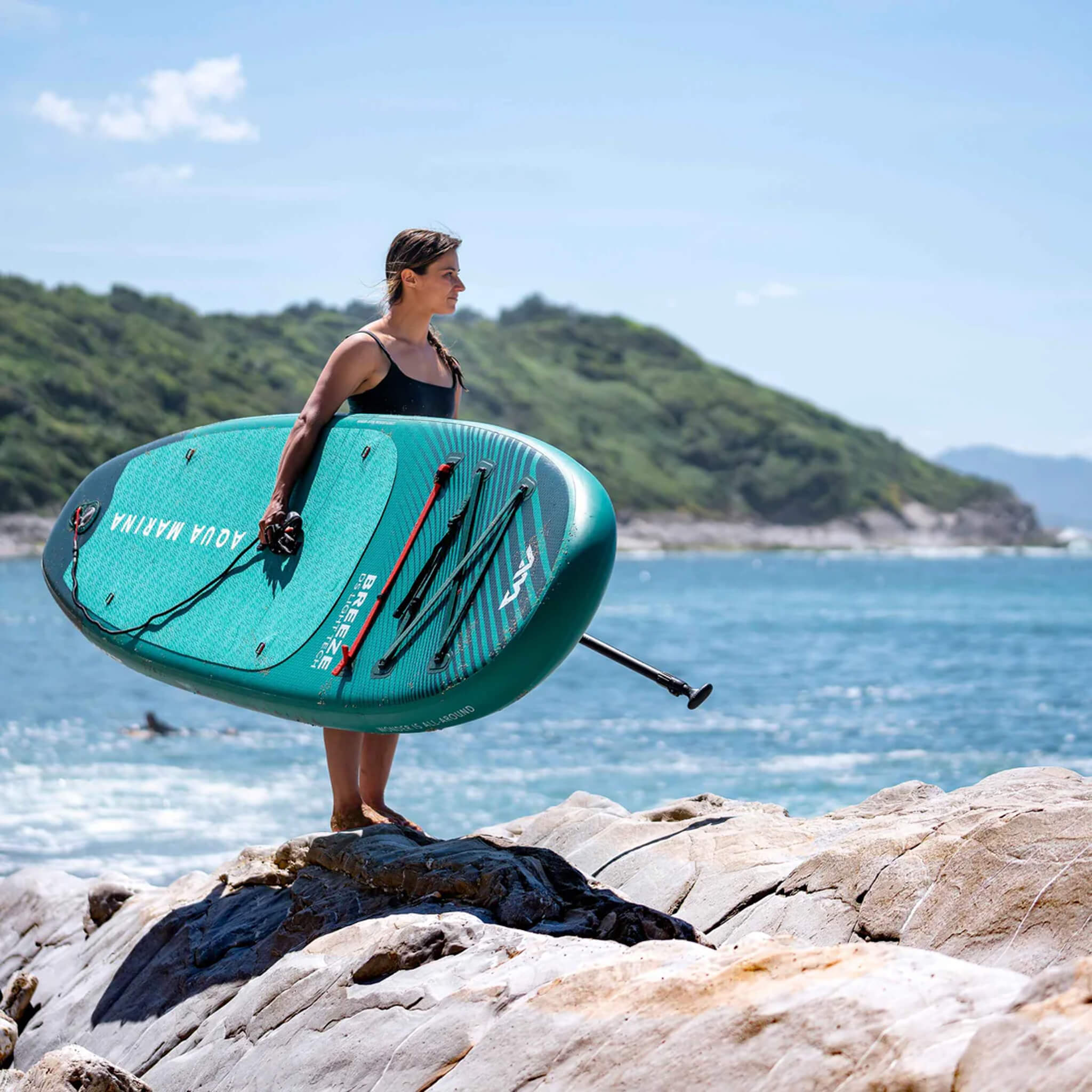 Aqua Marina Breeze 9FT Green Compact Inflatable SUP With Drop Stitch Light Technology [BT-23BRP] (SAK68745) - Image 10