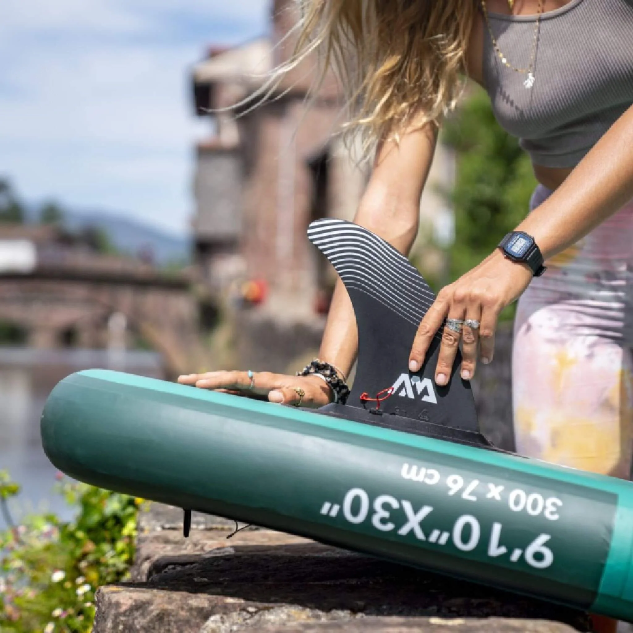 Aqua Marina Breeze 9FT Green Compact Inflatable SUP With Drop Stitch Light Technology [BT-23BRP] (SAK68745) - Image 12