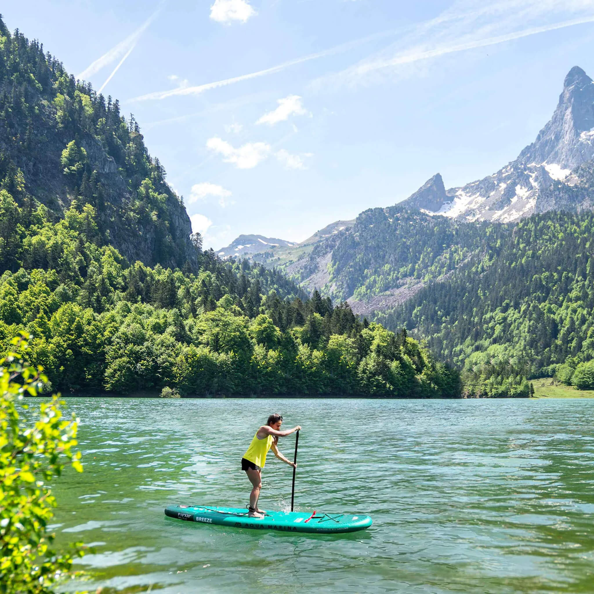 Aqua Marina Breeze 9FT Green Compact Inflatable SUP With Drop Stitch Light Technology [BT-23BRP] (SAK68745) - Image 7
