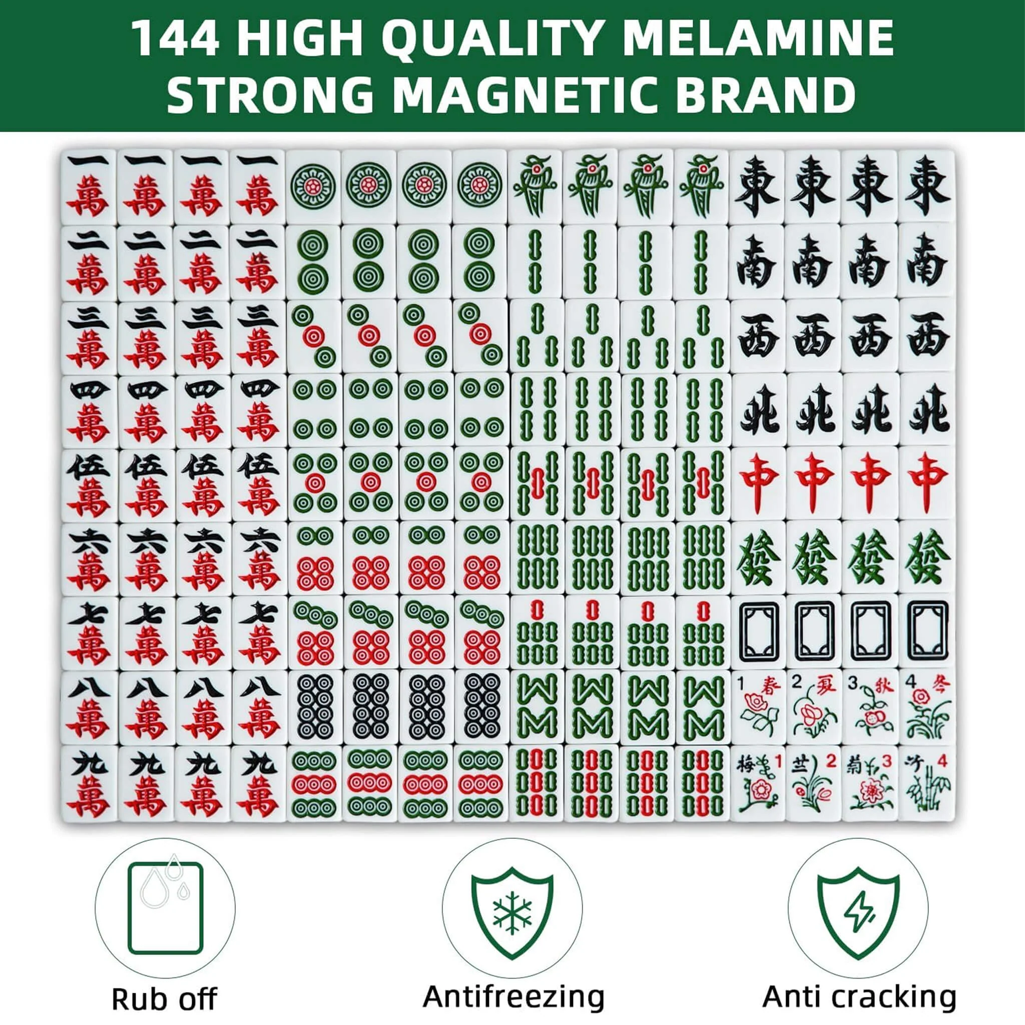 Automatic Foldable Chinese Mahjong Table Set With Two 144 Tile Sets (SAK31957) - Image 6