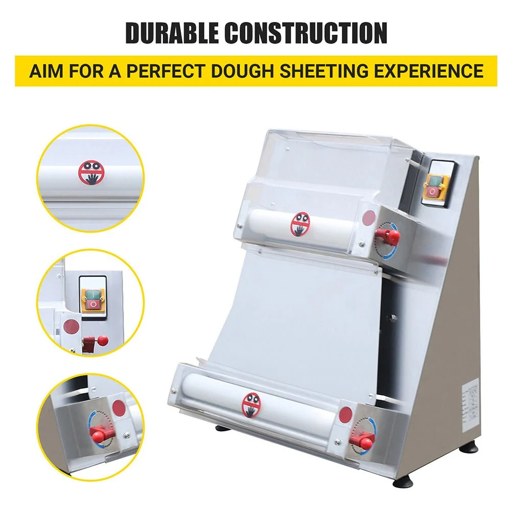 Premium Electric Commercial Pizza Dough Roller Pastry Sheeter Press Machine, 16-Inch (SAK83627) - Image 2