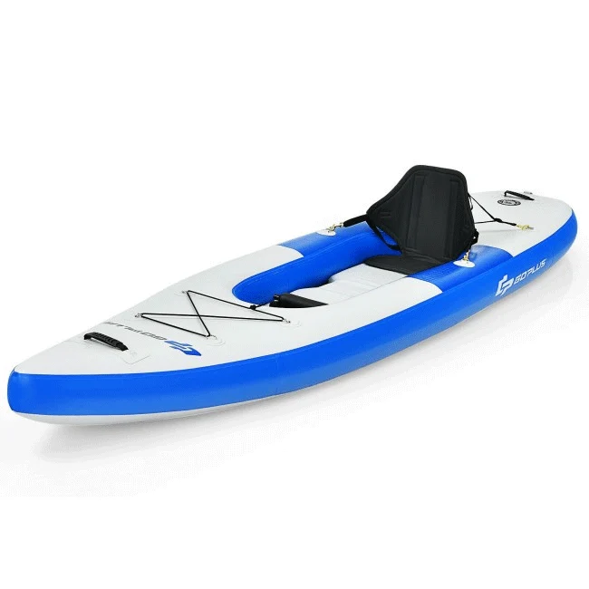 GoPlus 11FT Long Inflatable Blow Up Kayak With Paddle & Hand Pump (SAK32801) - Image 15