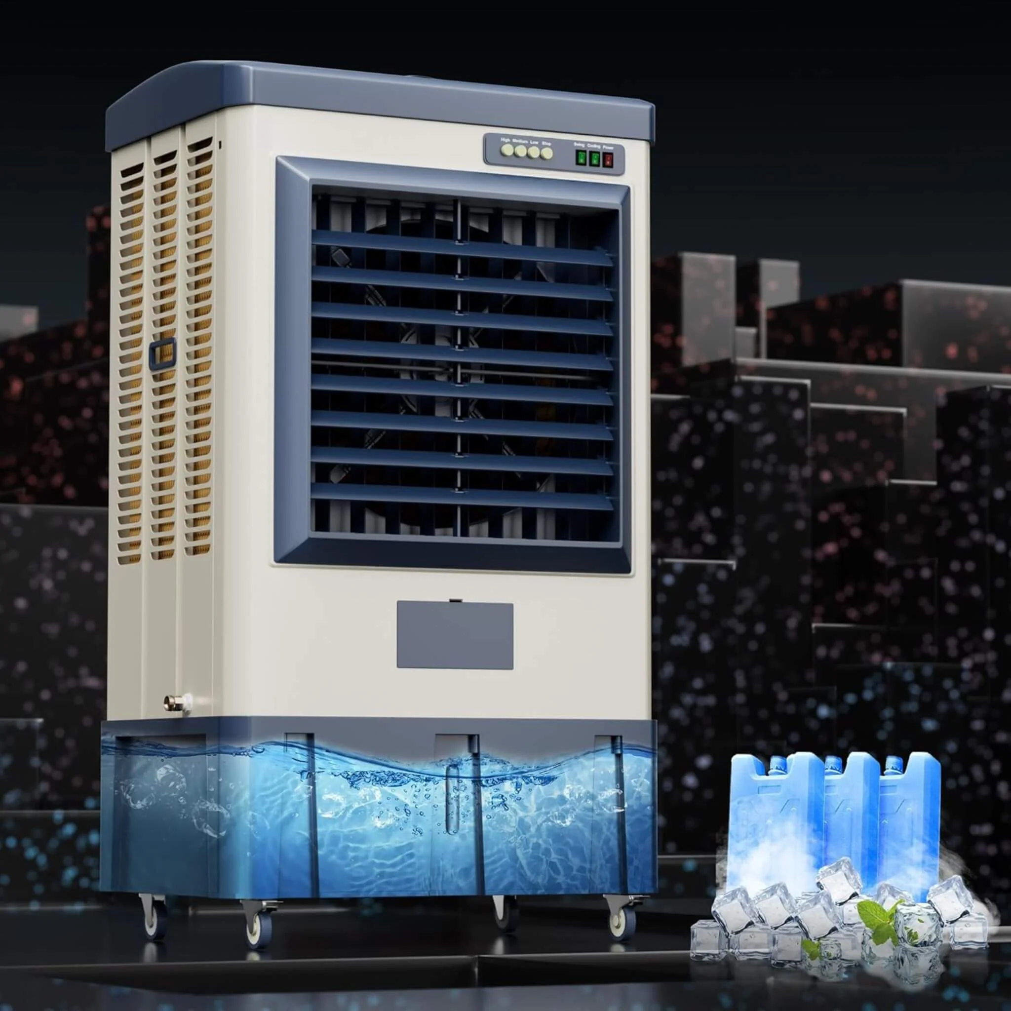 Heavy-Duty Industrial Outdoor Swamp Cooling Fan With Continuous Auto Fill (SAK94618) - Image 3