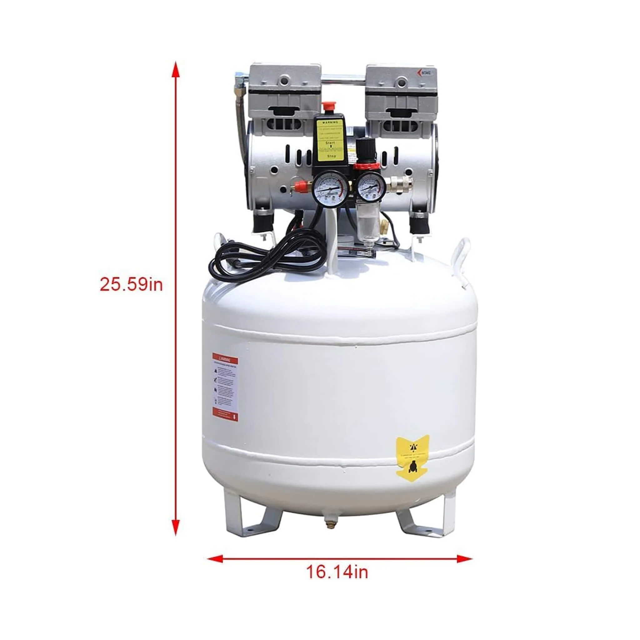 Heavy-Duty 10 Gal Oil-Free Portable Air Compressor (SAK58378) - Image 6