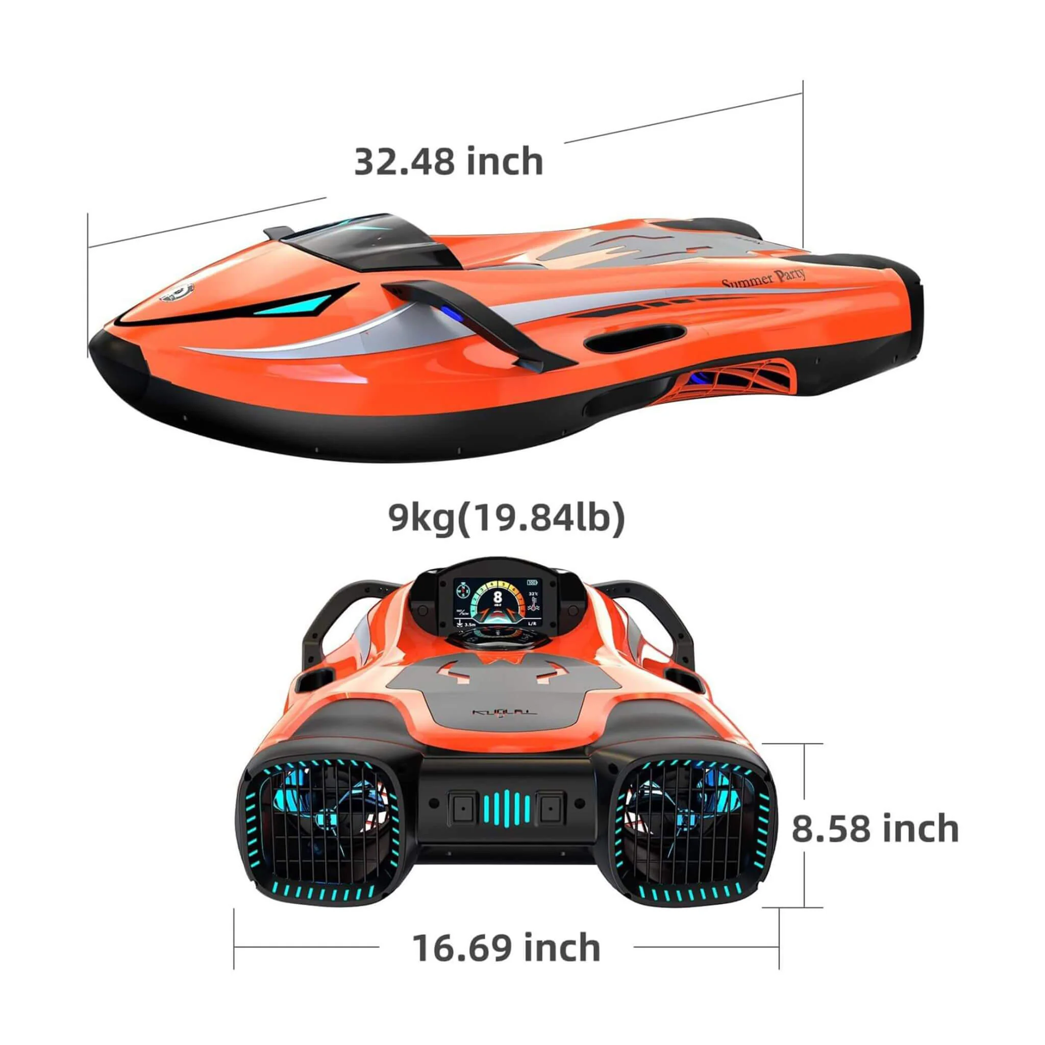 High-Performance Electric 800W Dual Motor Underwater Diving Scooter (SAK39286) - Image 8