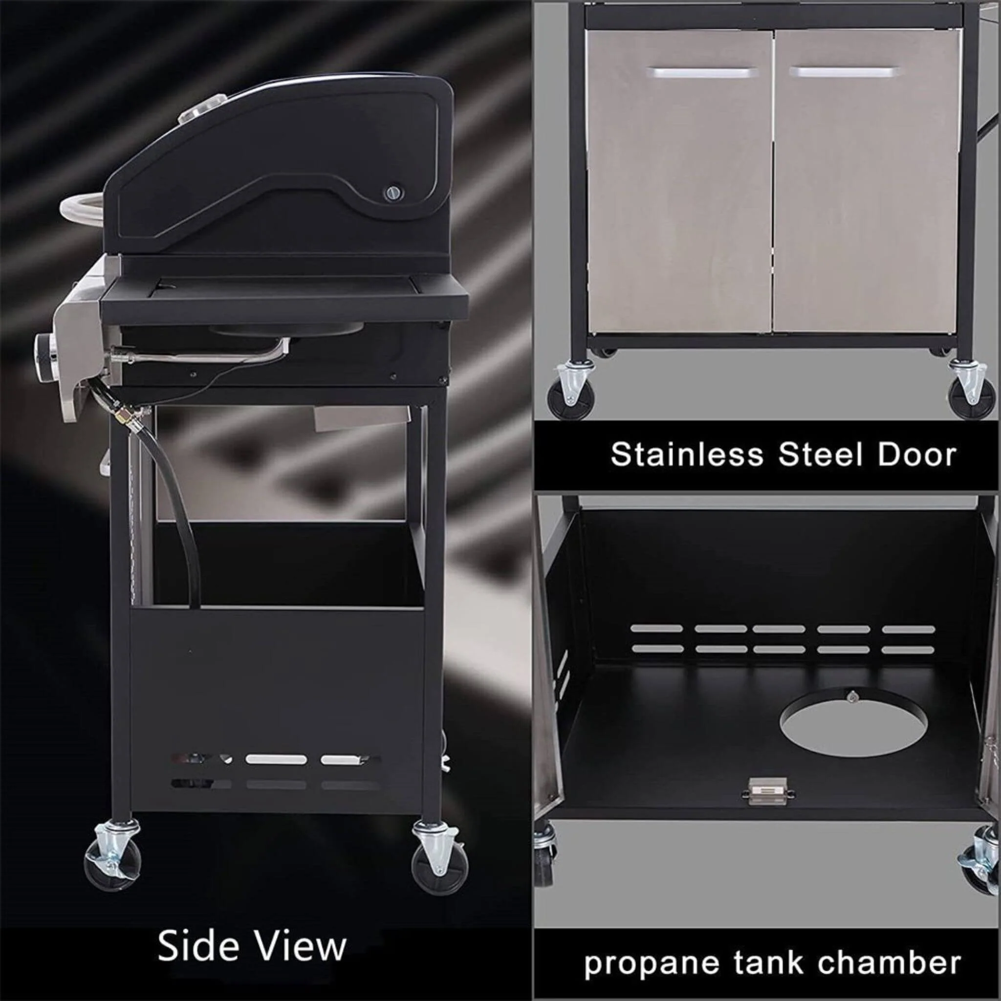 Large Outdoor 42K BTU BBQ Stainless Steel Propane Gas Grill With 4 Burners (SAK61283) - Image 7