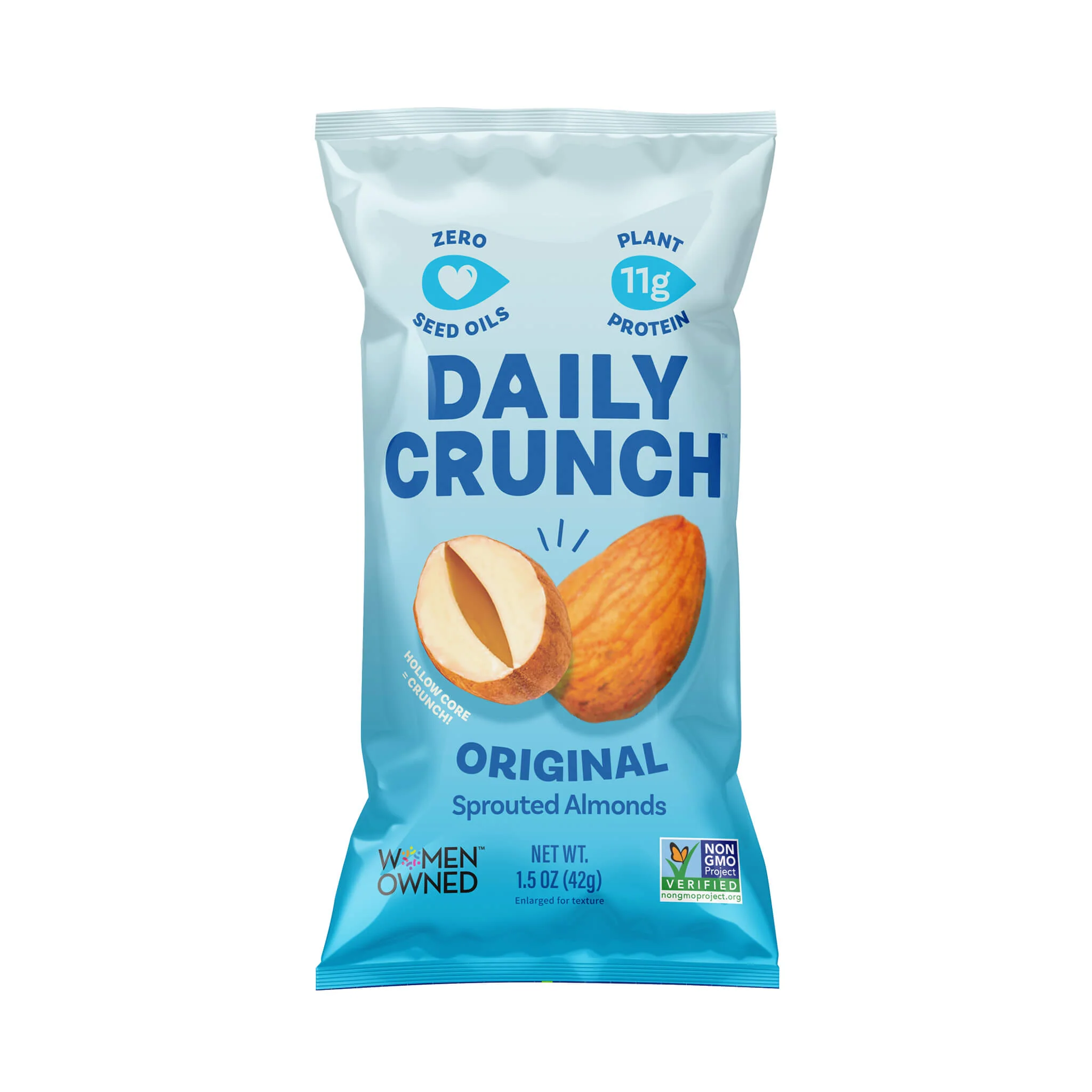Daily Crunch Original Sprouted Almonds (Snack Pack)