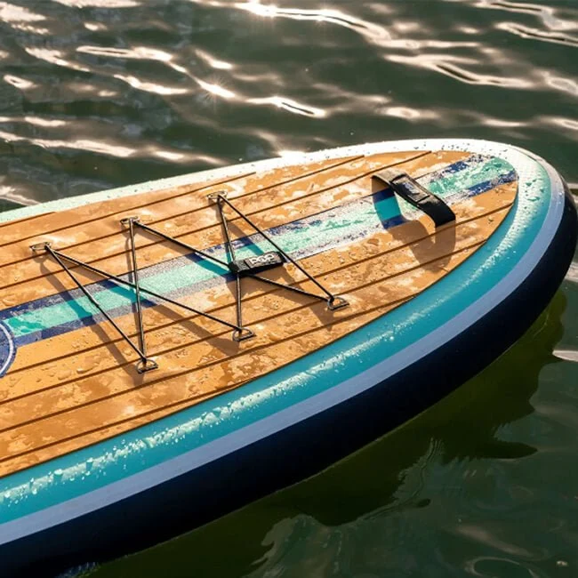 Pop Board Co. Inflatable Paddle Board 11'0 Yacht Hopper Teak/Blue/Mint (94875656) - Image 8