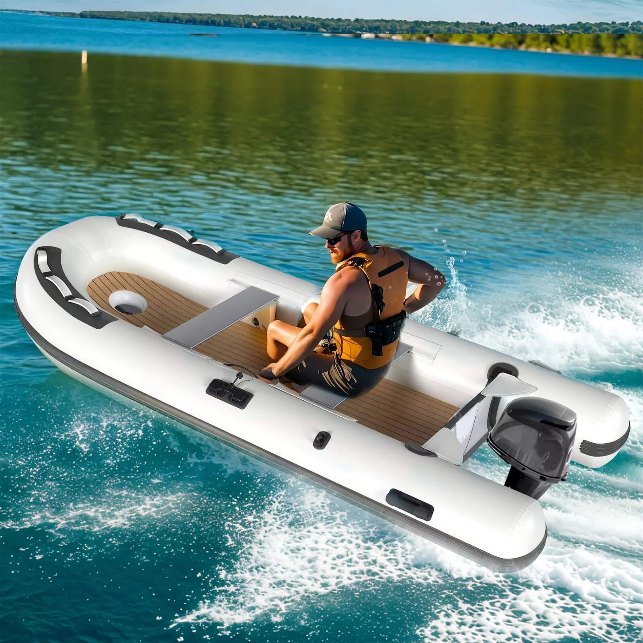 Portable Inflatable Dinghy Boat Kit With Accessories (SAK93784) - Image 6