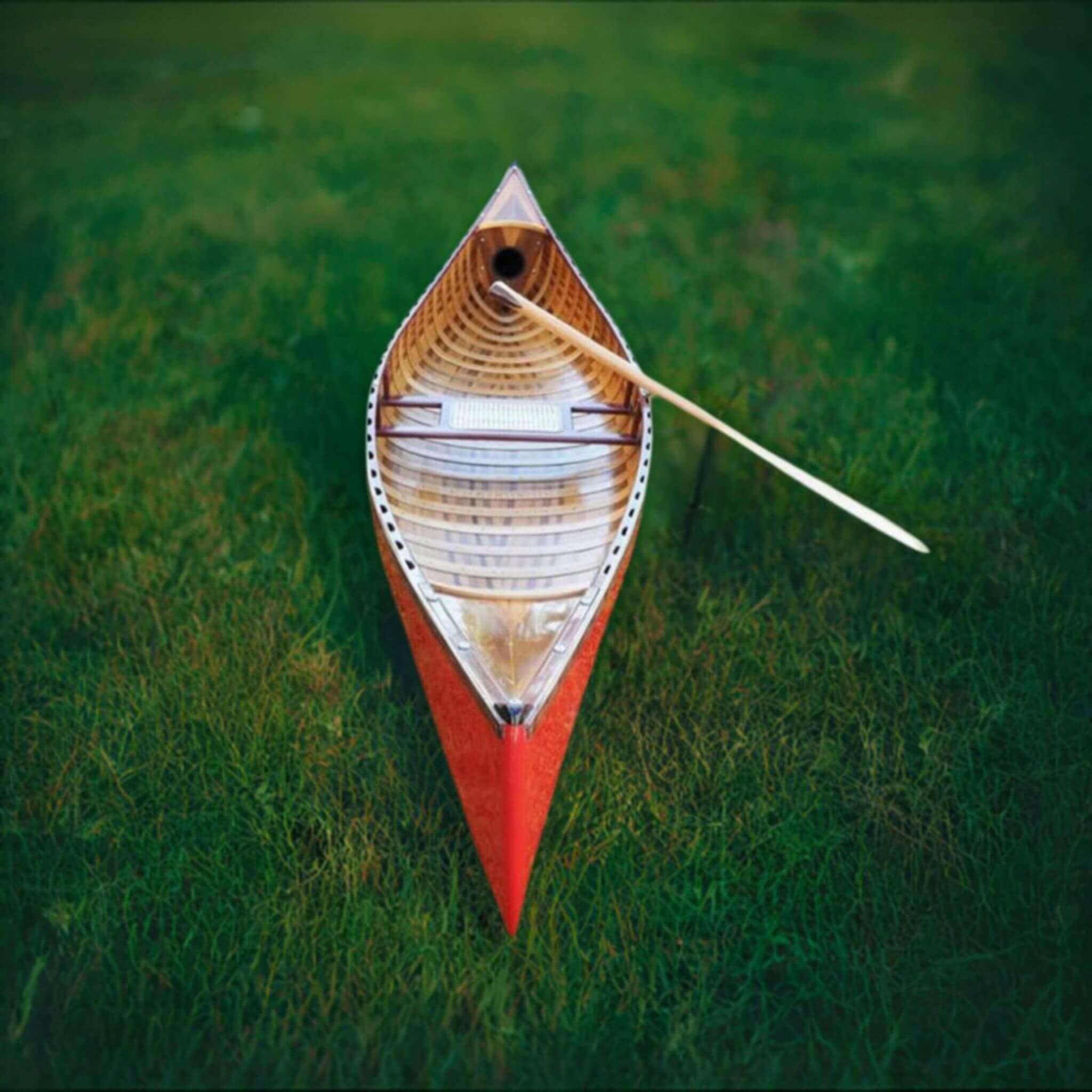 Premium 10FT Western Red Cedar Canoe With Ribs Curved Bow (SAK97138) - Image 3