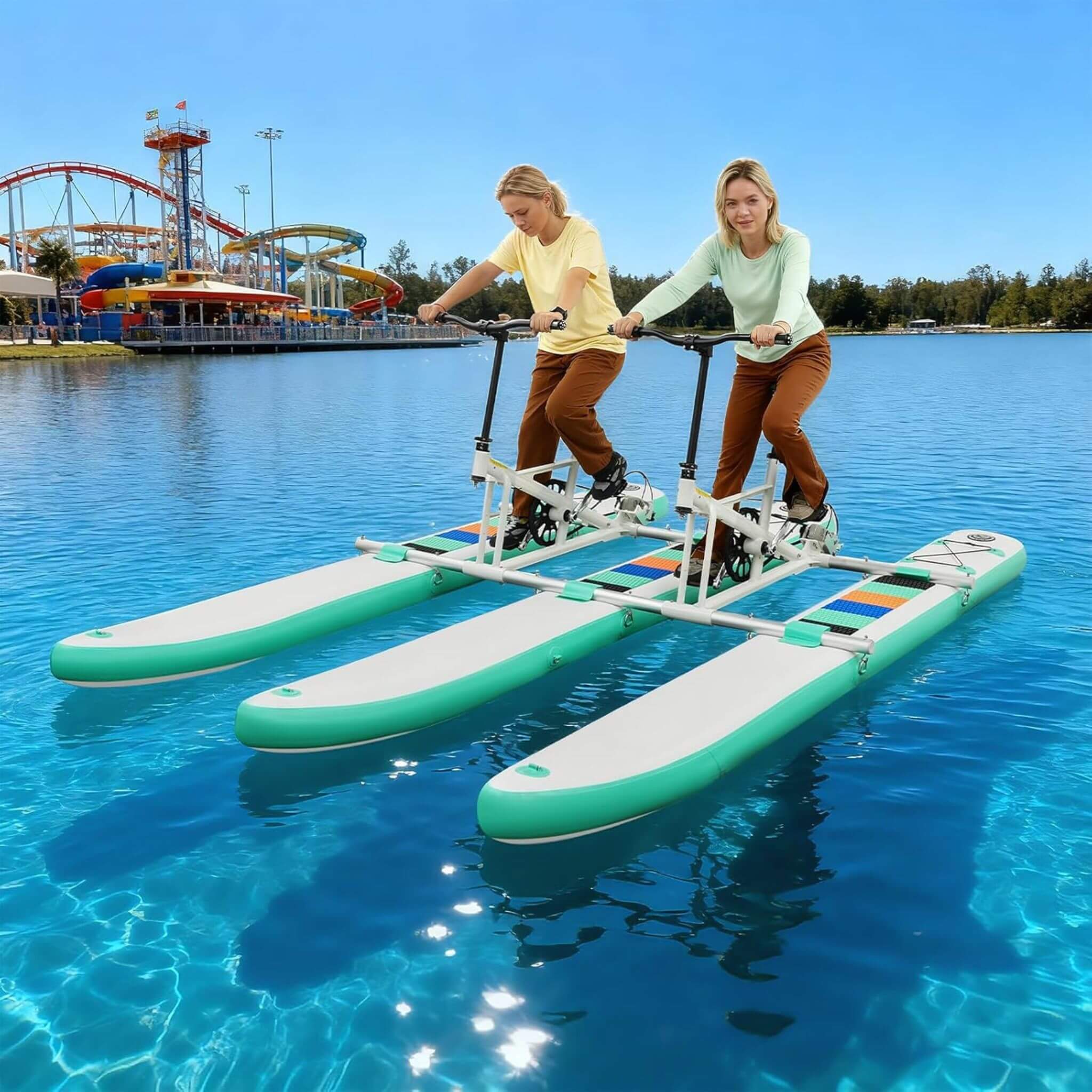 Premium 2-Person Two-Seater Portable Inflatable Pedal Boat Water Bike (SAK95621) - Image 6