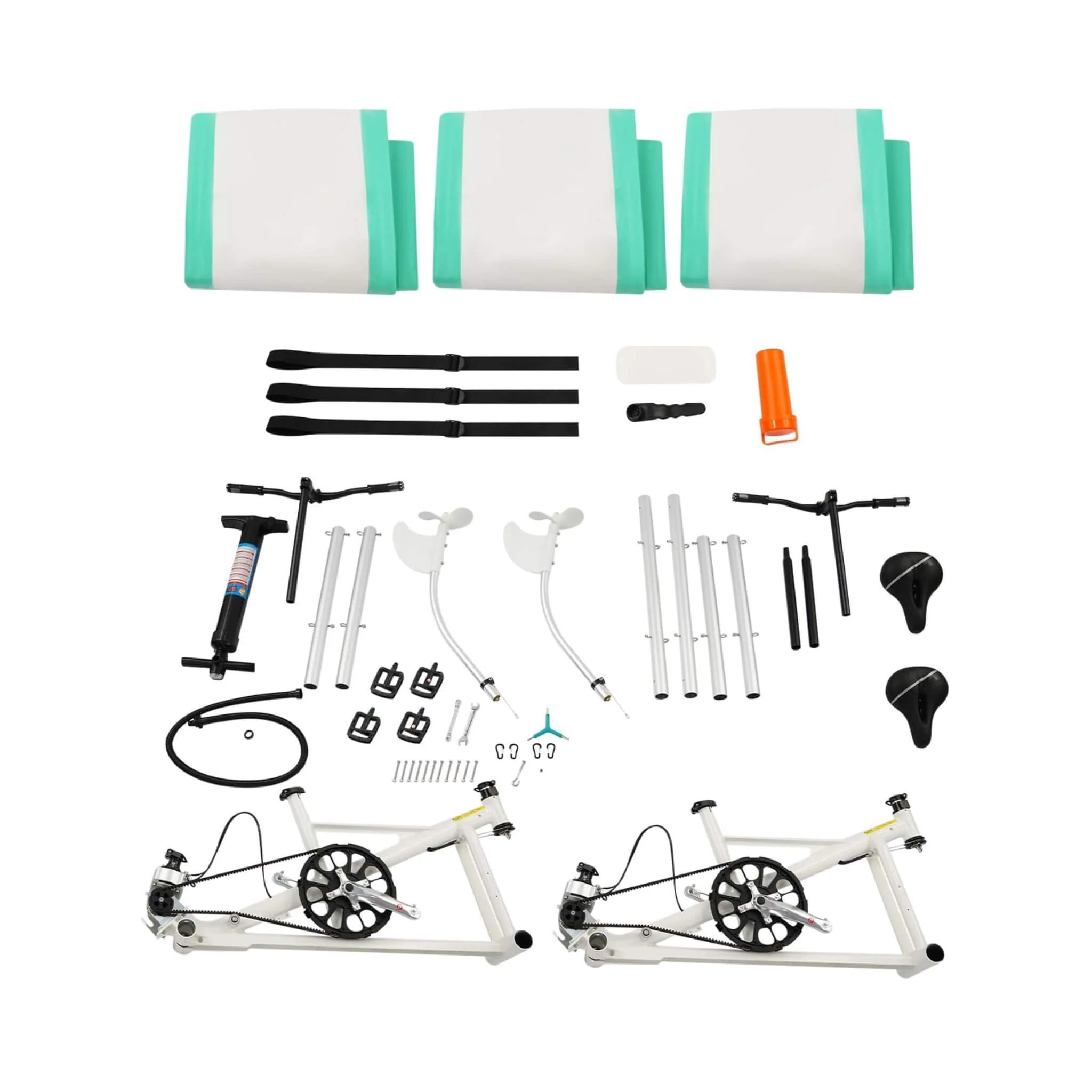 Premium 2-Person Two-Seater Portable Inflatable Pedal Boat Water Bike (SAK95621) - Image 7
