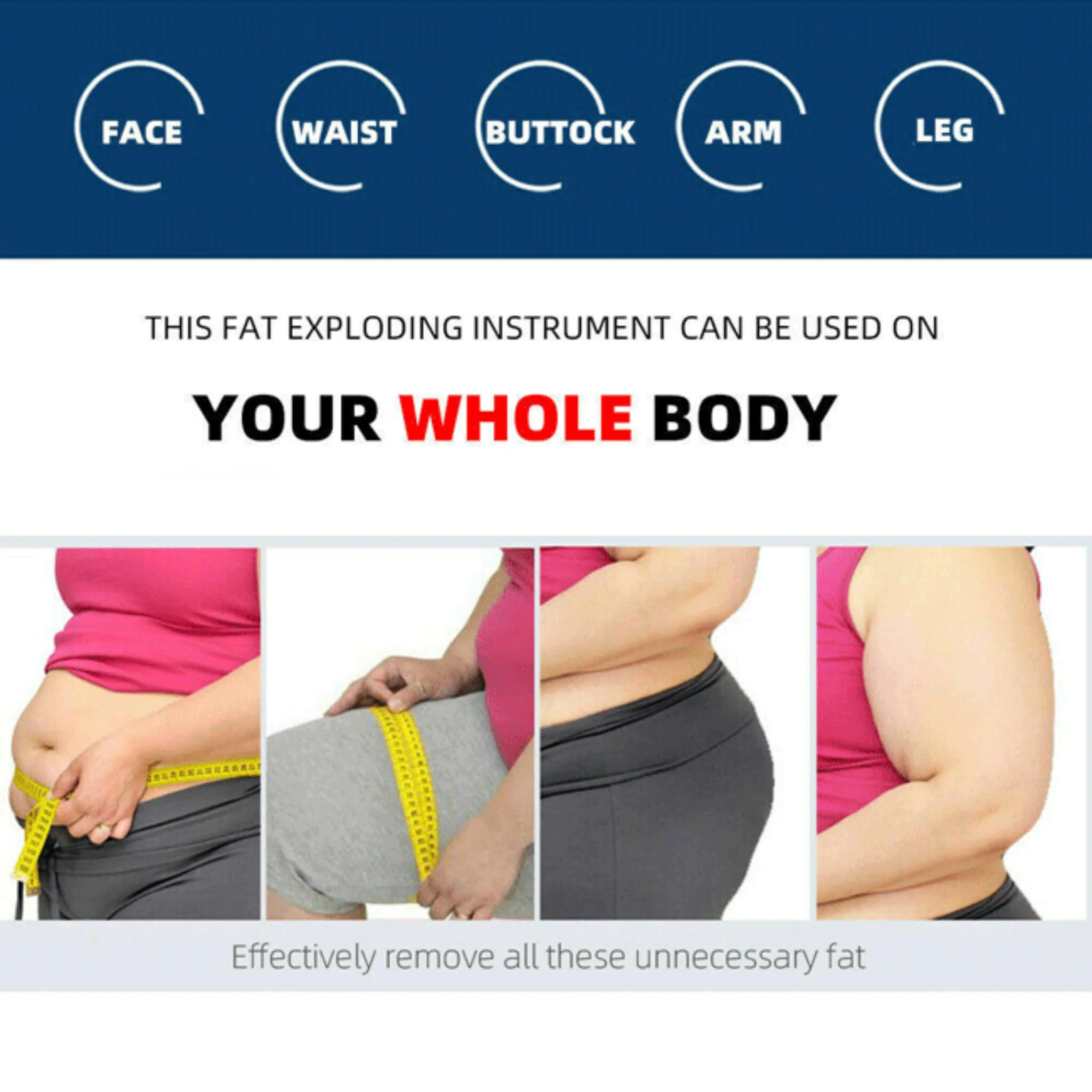 Professional Ultrasonic Cavitation RF Laser Lipo Machine - Fat Reduction & Weight Loss (SAK95112) - Image 8