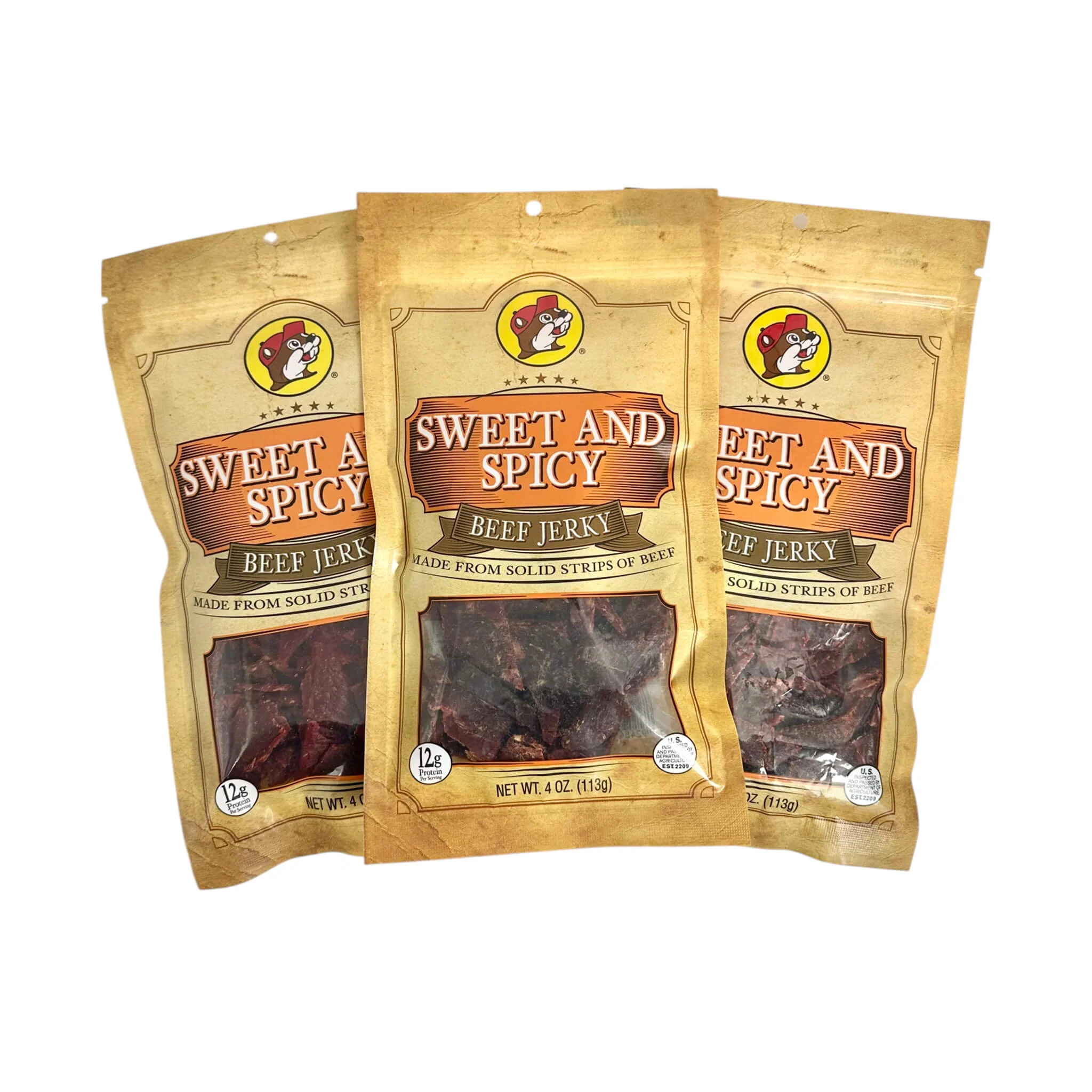 Buc-ee's Premium Sweet And Spicy Beef Jerky - Made From Solid Strips Of Beef (SAK53810) - Image 5